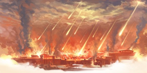 the Lord rained burning sulfur on Sodom and Gomorrah