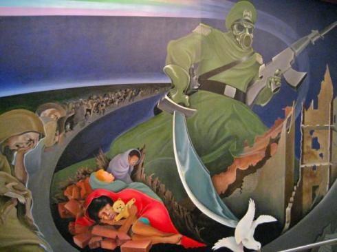 Creepy-paintings-at-Denver-International-Airport