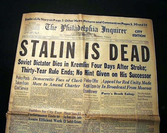 Joseph Stalin dead