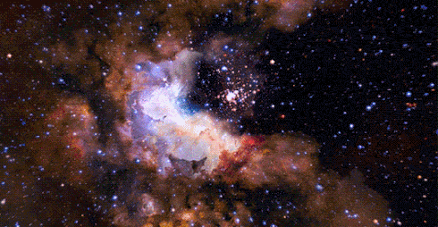 universe fly through ani