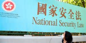 China new national security law for Hong Kong