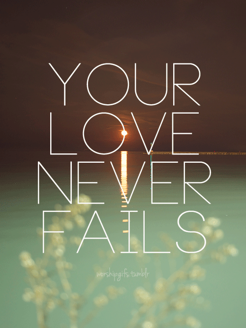 love never fails ani
