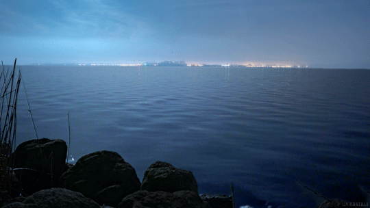 The gathered waters he called seas ani