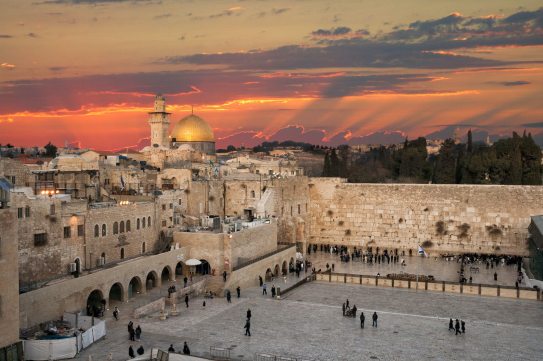 sunset-western-wall-dome-rock-jerusalem