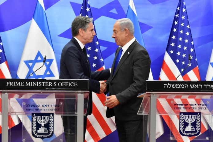 Prime Minister Benjamin Netanyahu and Secretary of State Antony Blinken