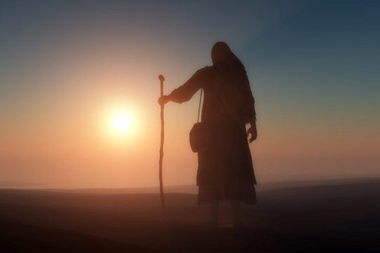 Jesus tempted by the devil for 40 days